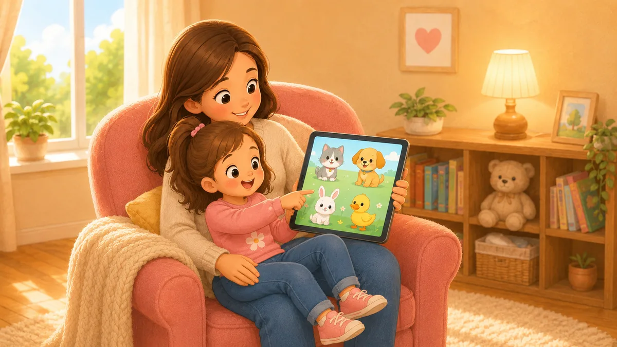 Illustrated discovery scene preview